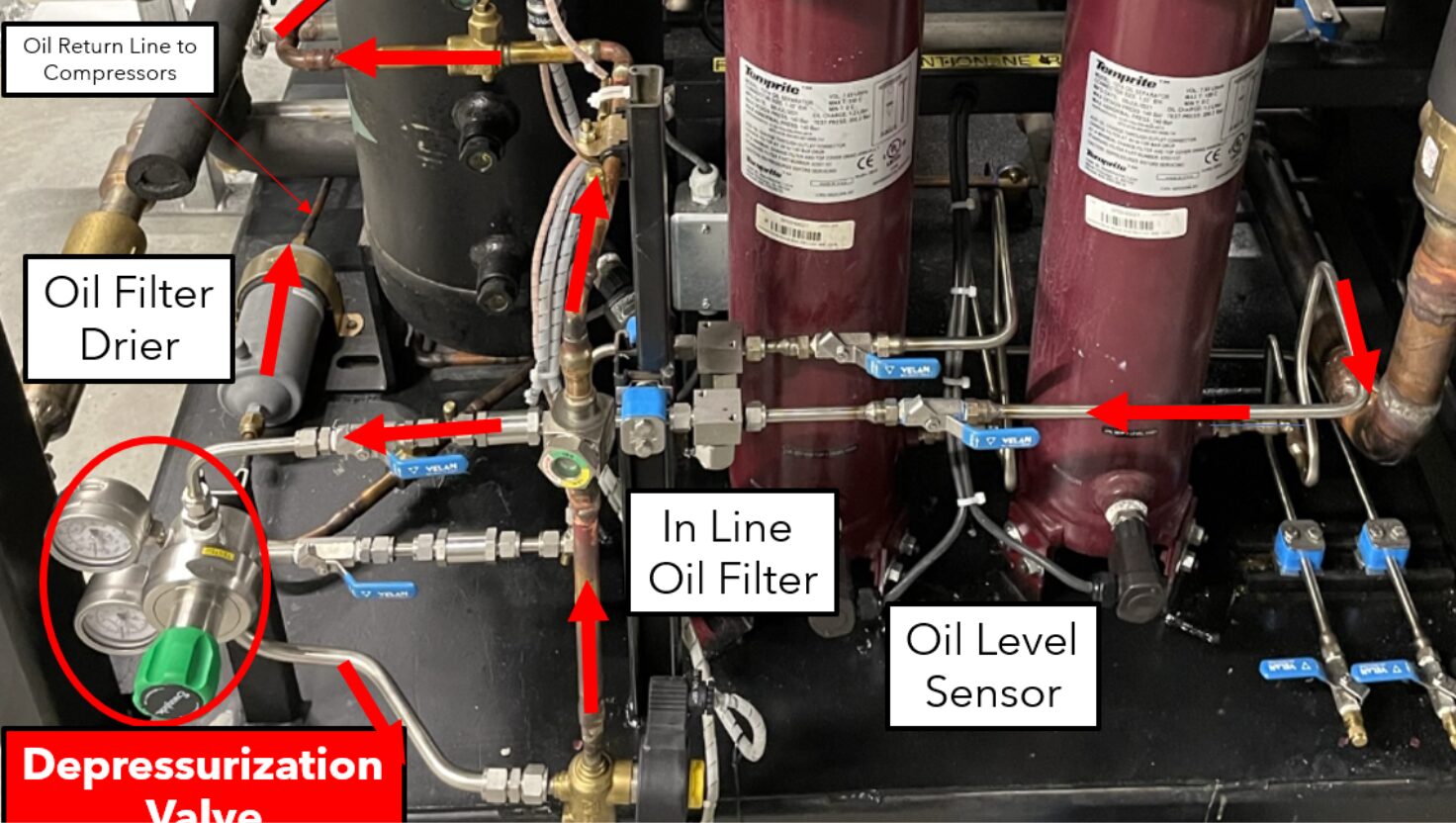 Chat interface showing questions about CO2 refrigeration