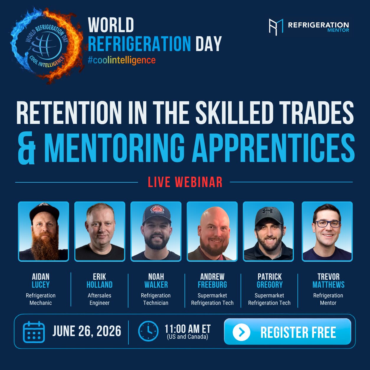 Panel discussion during WRD 2026 webinar on retention and mentoring in skilled trades