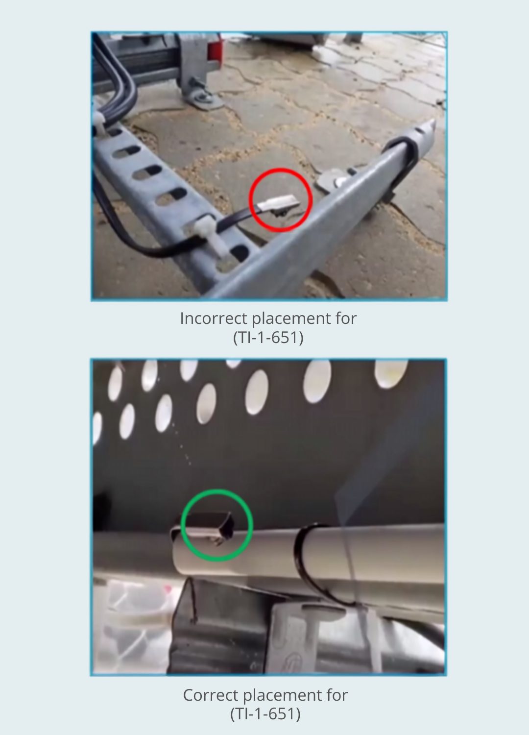 Close-up of a CO2 sensor used in refrigeration field troubleshooting