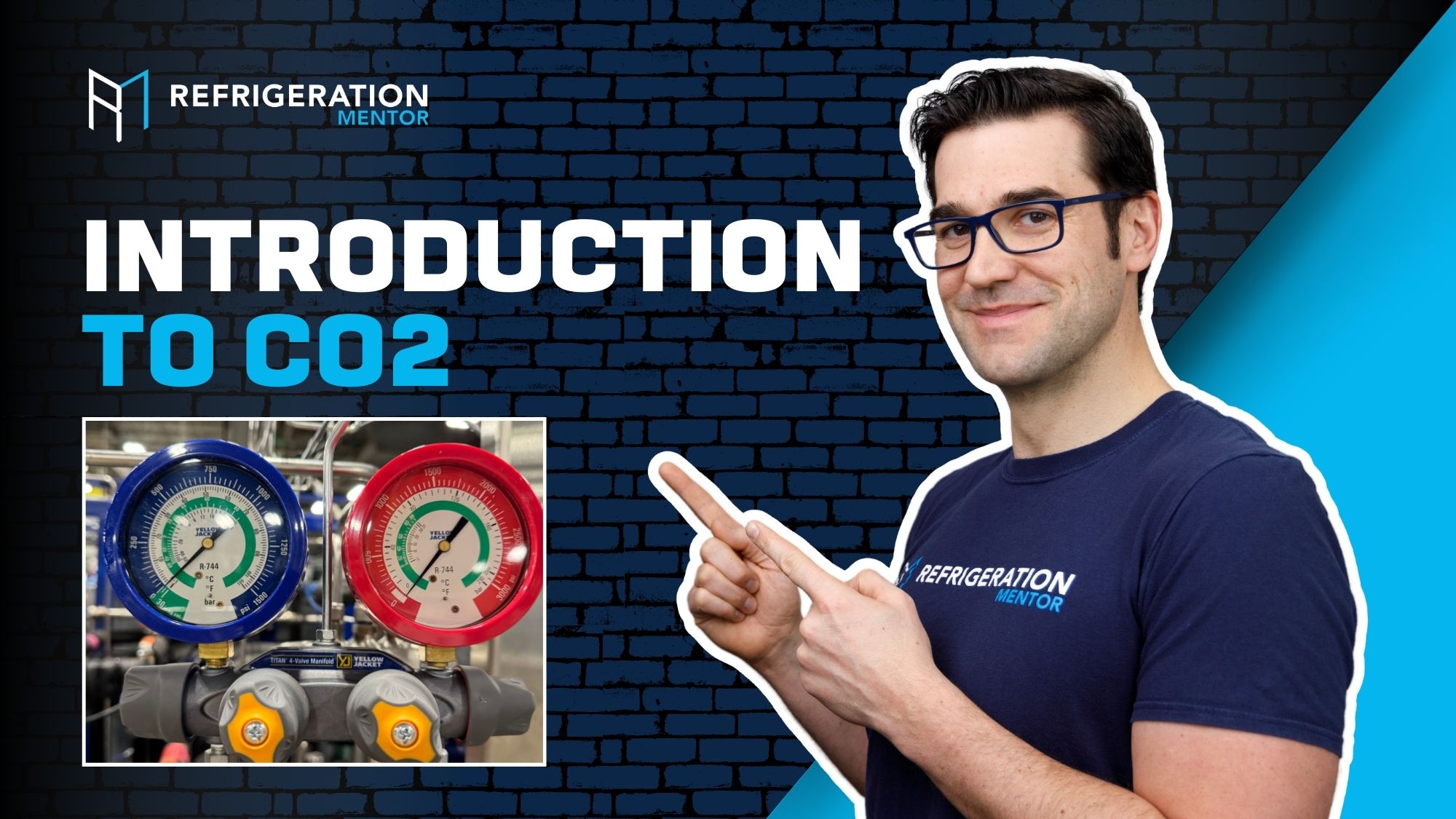 Graphic showing key concepts of CO2 in refrigeration courses
